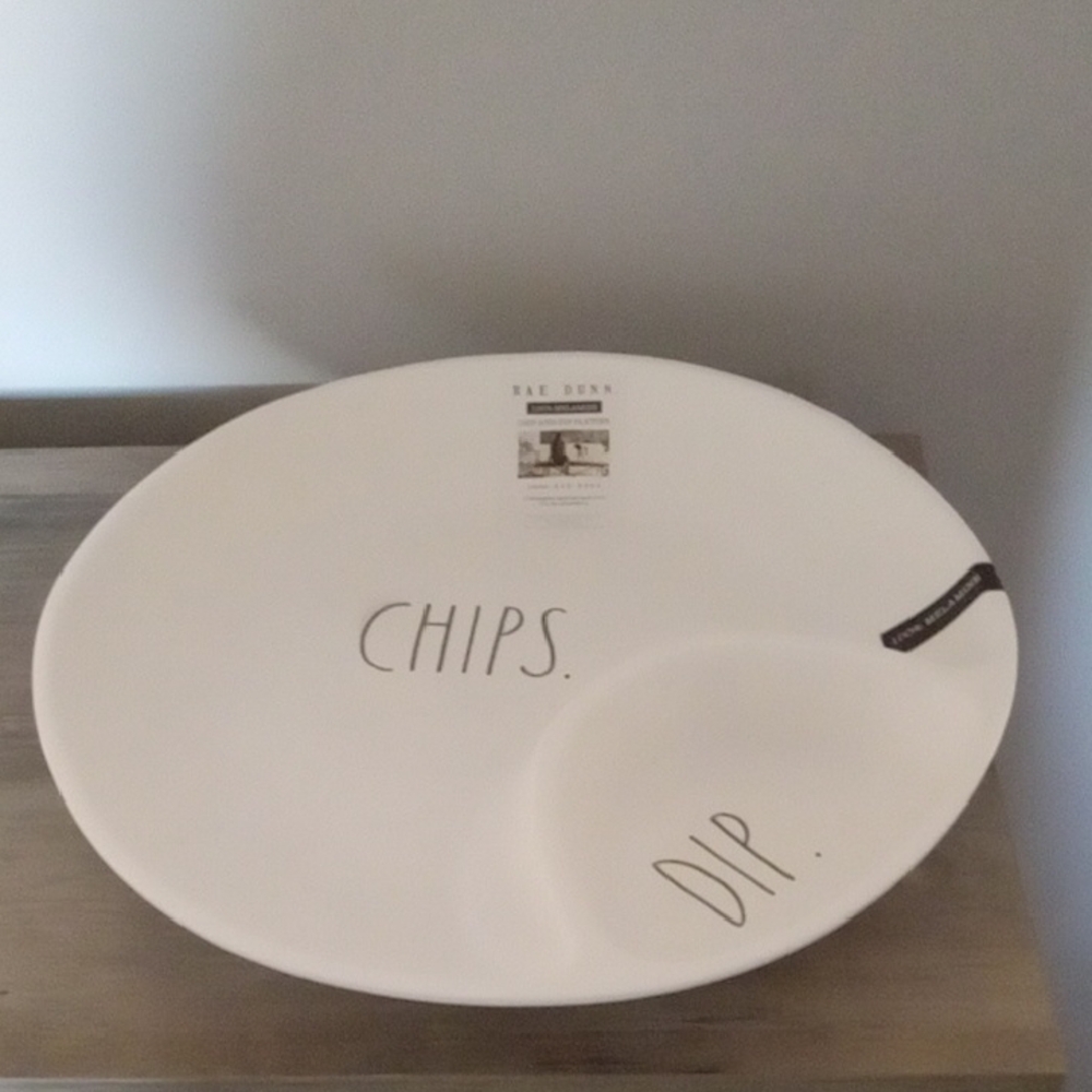 Rae Dunn Chips & Dip Platter